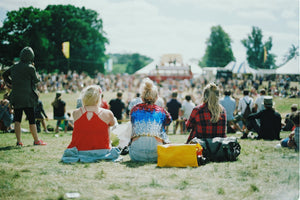 girls at a festival dealing with anxiety